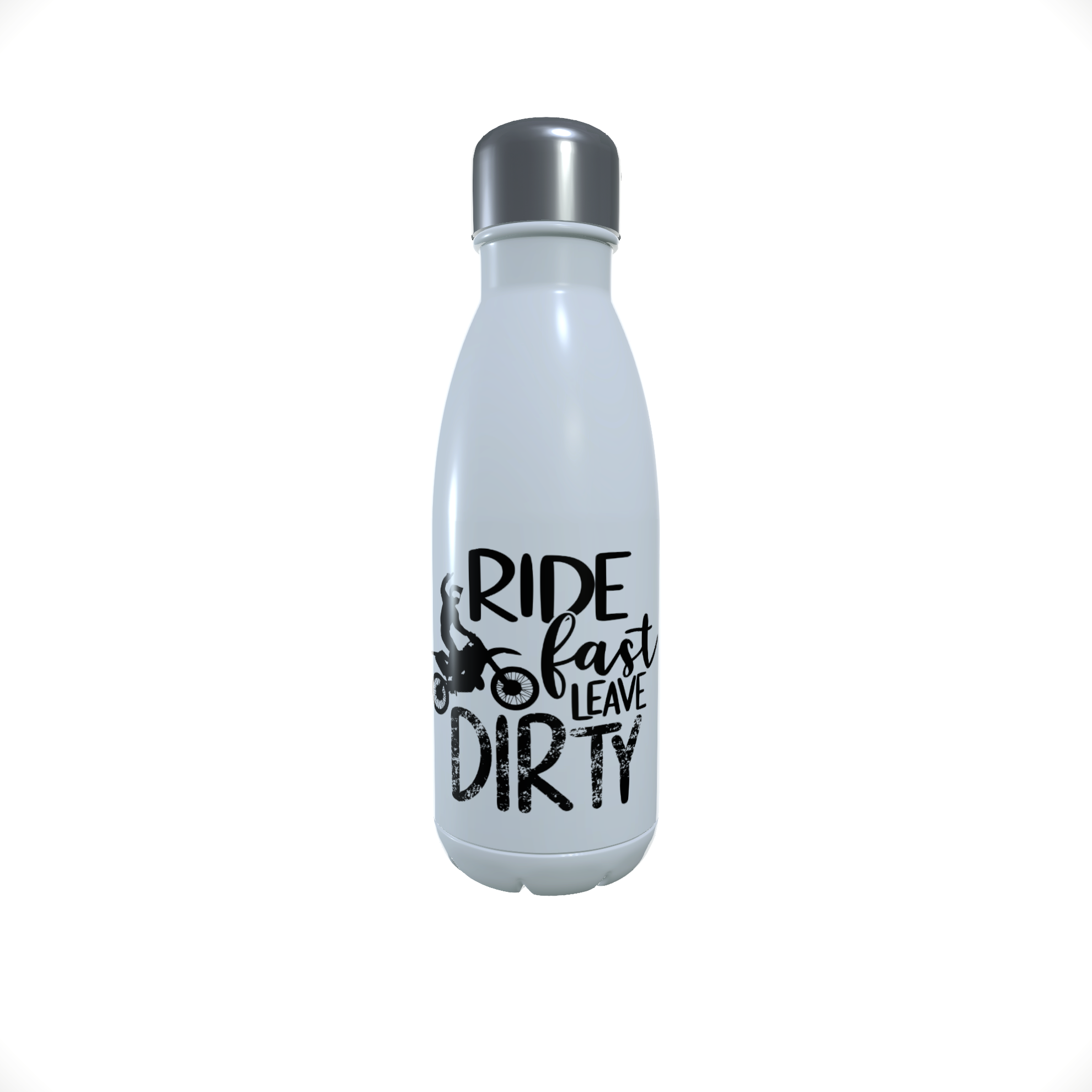 Father & Child Motocross Water Bottle, Personalised Fathers Day